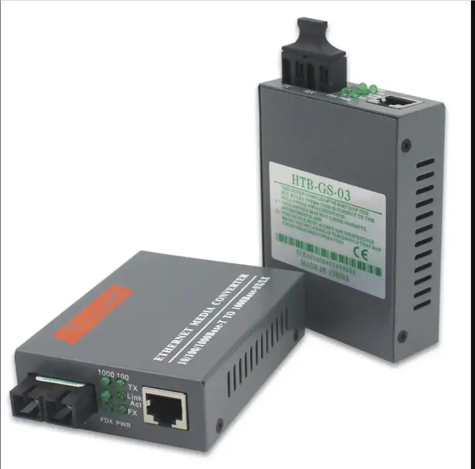 1 paar HTB-3 100AB 20KM AB 10/100Mbps Fiber Optical Media Converter Single mode single Fiber SC Port EINE 1310nm-TX, B 1550nm-TX