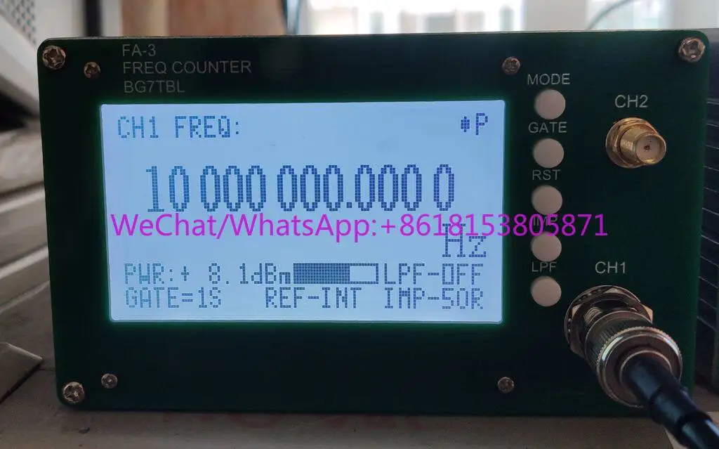 

1Гц-3ГГц, 6ГГц, 12.4ГГц, 26.5ГГц, 11 бит/с, 53230, Высокоскоростной высокоточный частотомер 30ГГц FA-3