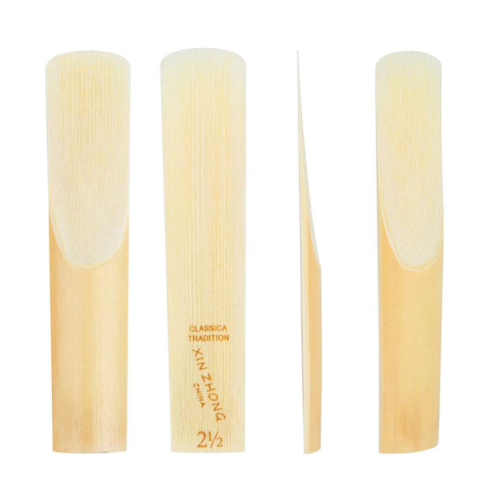 Cañas de saxofón Tenor para instrumento de viento de madera maciza, accesorio de repuesto, fuerza 2,5, 3,0 Natural, 10 unids/set