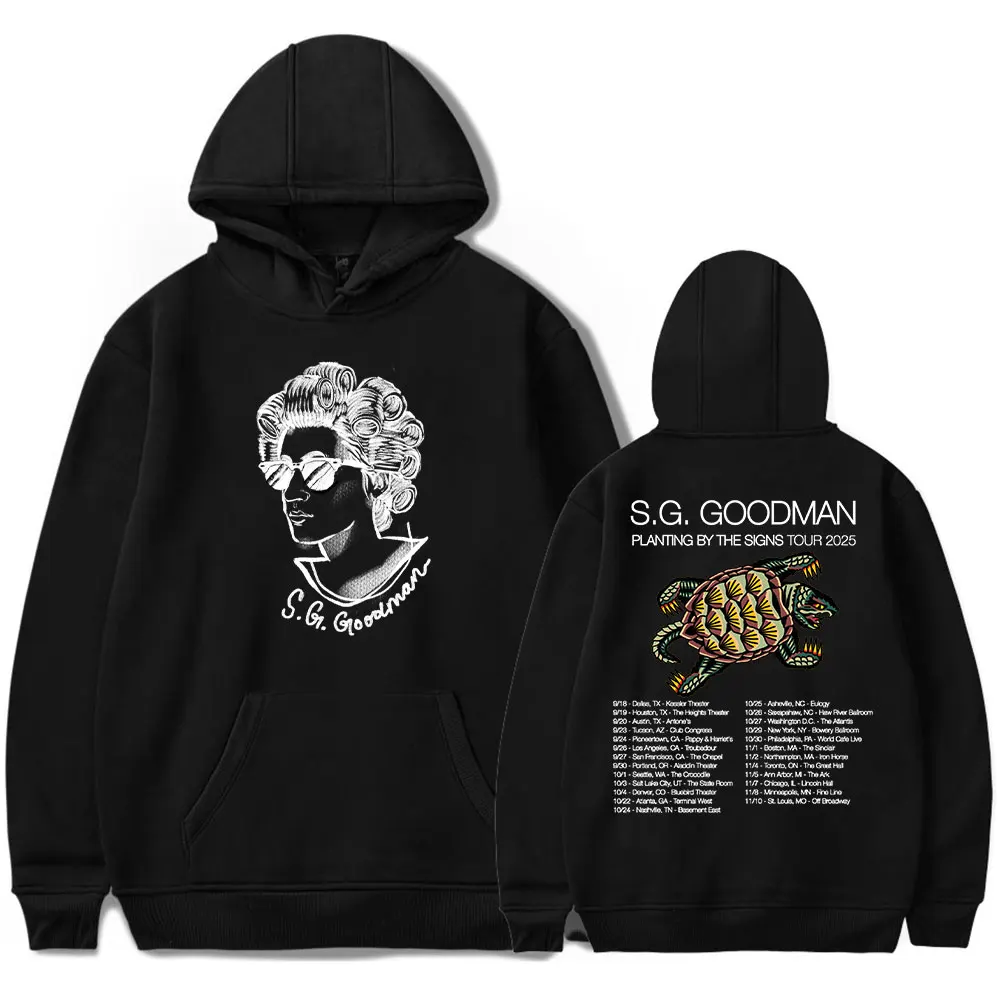S.G. بلوزات Goodman Planting By The Signs Tour Merch للجنسين بأكمام طويلة، سترات بغطاء للرأس أنيقة مخصصة
