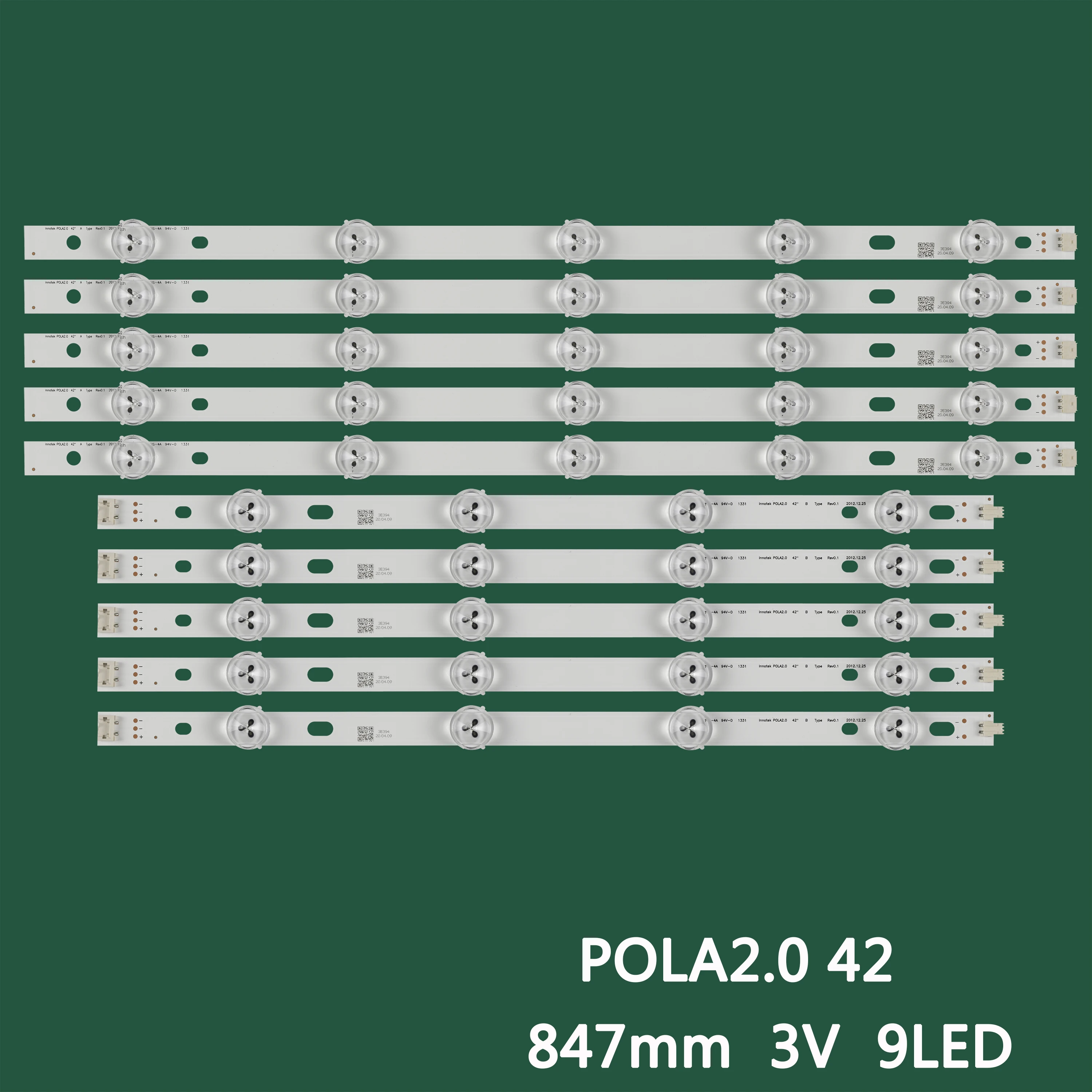 

Светодиодная лента для подсветки 9 ламп для LG Innotek POLA2.0 Pola 2,0 42 42LN5405 42LN540B 42LN540R 42LN540S 42LN5708 42LN5300 T420HVN05.1