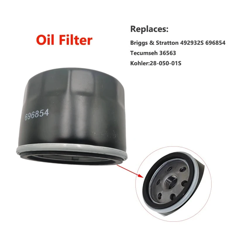 

Oil Filter For Briggs & Stratton 492932S 492056 696854 2008-2018 Replaces Tecumseh 36563 Kohler:28-050-01S Oil Cleaner