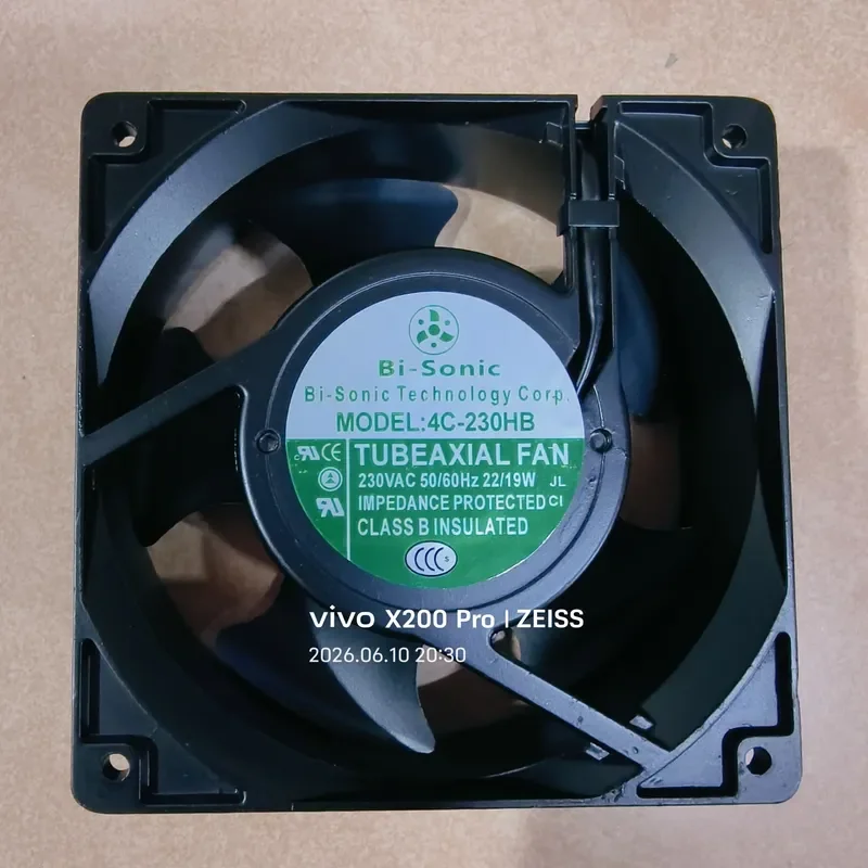 For 4C-230HB card plug-in 12038 220V Taiwan Bailui axial flow fan 12cm cabinet chassis fan