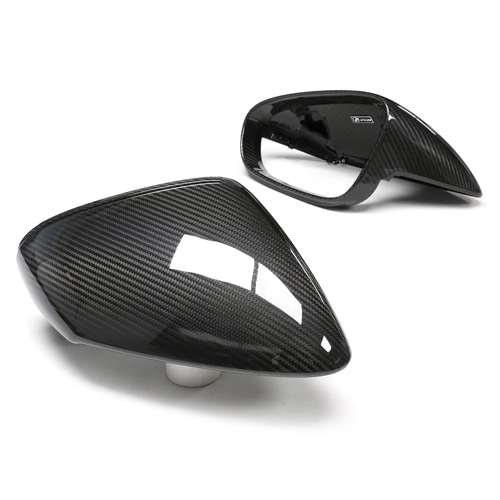 Dry Carbon Fiber Mirror Cover Rear View Side Caps For Porsche 2019+ 911 992 Taycan J1 Carrera  Targa GT3 Replacement Forged
