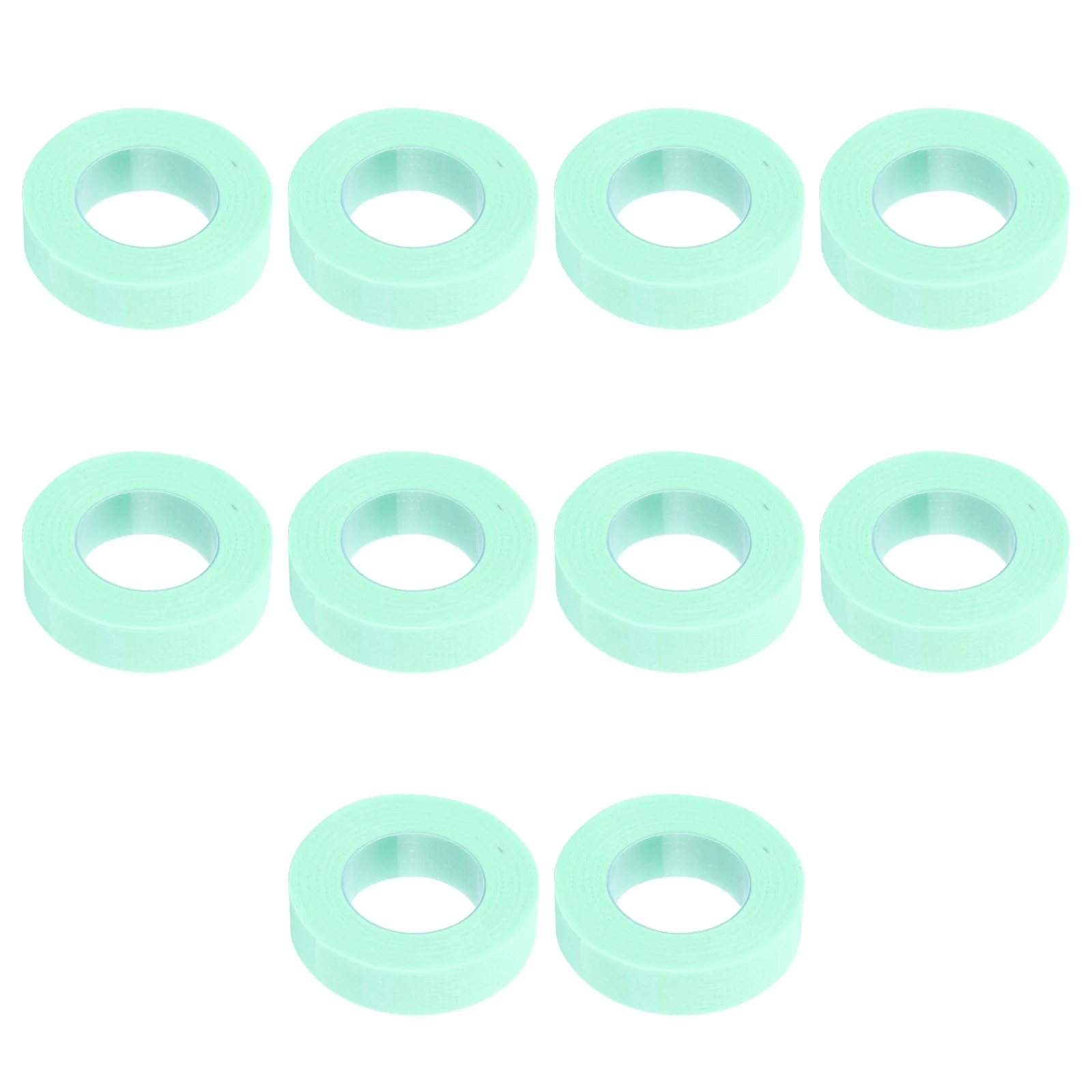 

10Rolls Green Eyelash Extension Tape Nonwoven Fabric Lash Taping Eyelids Separating Eyelashes Covering Lower Lashes Application