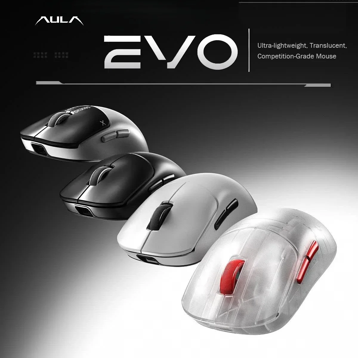 AULA SC580 EVO Dual 8K Wireless Esports Mouse Tri-Mode AL530 Sensor 20000DPI 60g Ultra Lightweight 500IPS 500mAh for FPS Gaming