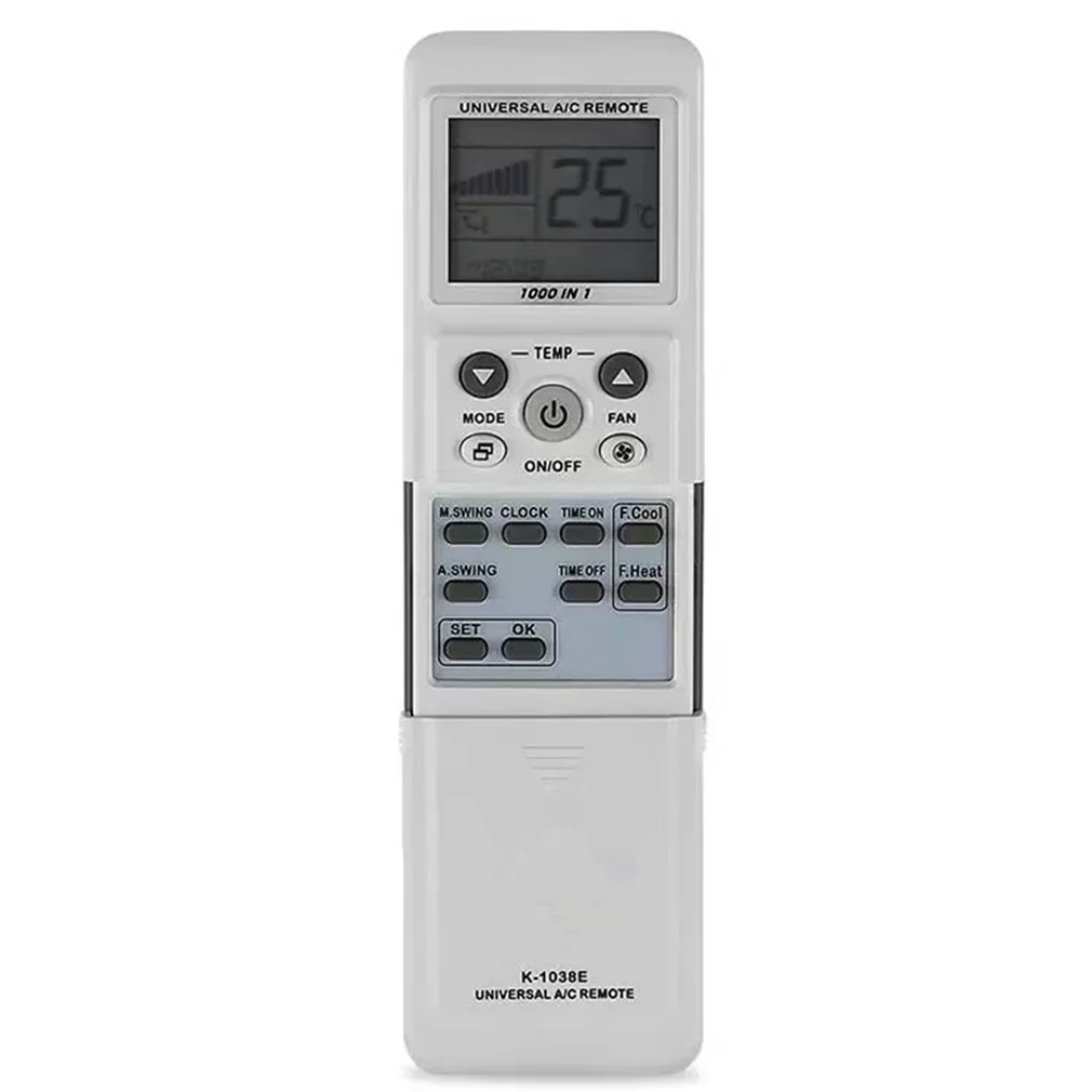 1000 in 1 K-1038E Air Conditioner Remote Control Long Transmission Range for Home Office Universal AC Replacement Controller