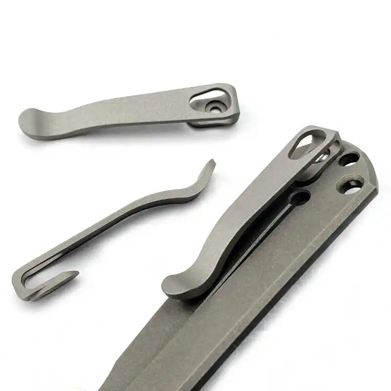 CRK Titanium Deep Carry Clip Camping Pocket Clamp for Chris Reeve Umnumzaan Sebenza Folding Tool DIY