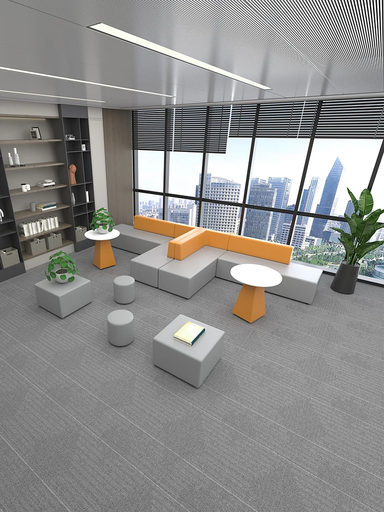 Technology cloth office sofa creative commercial lounge area