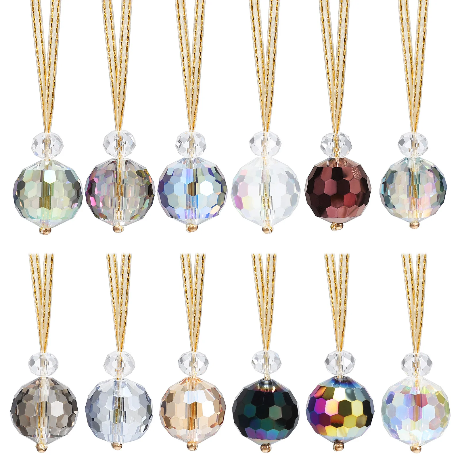 

1Set Crystal Sun Catcher Balls Hanging Decor Versatile Placement Windows Trees Ceilings Beautiful Design Sun Catcher