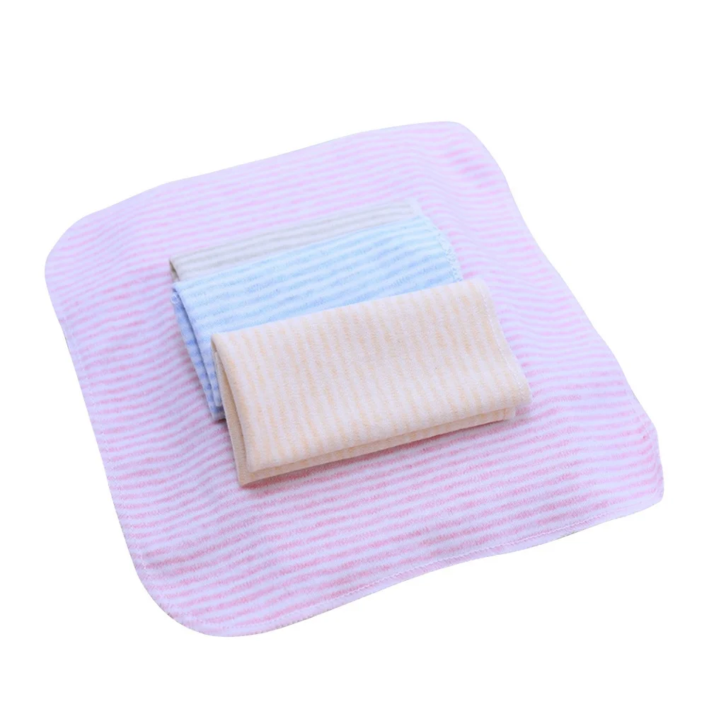 

4Pcs Saliva Towels Baby Towels Colored Cotton Nursing Feeding Bath Newborn Soft Comfortable Size 21x21cm Saliva Towel