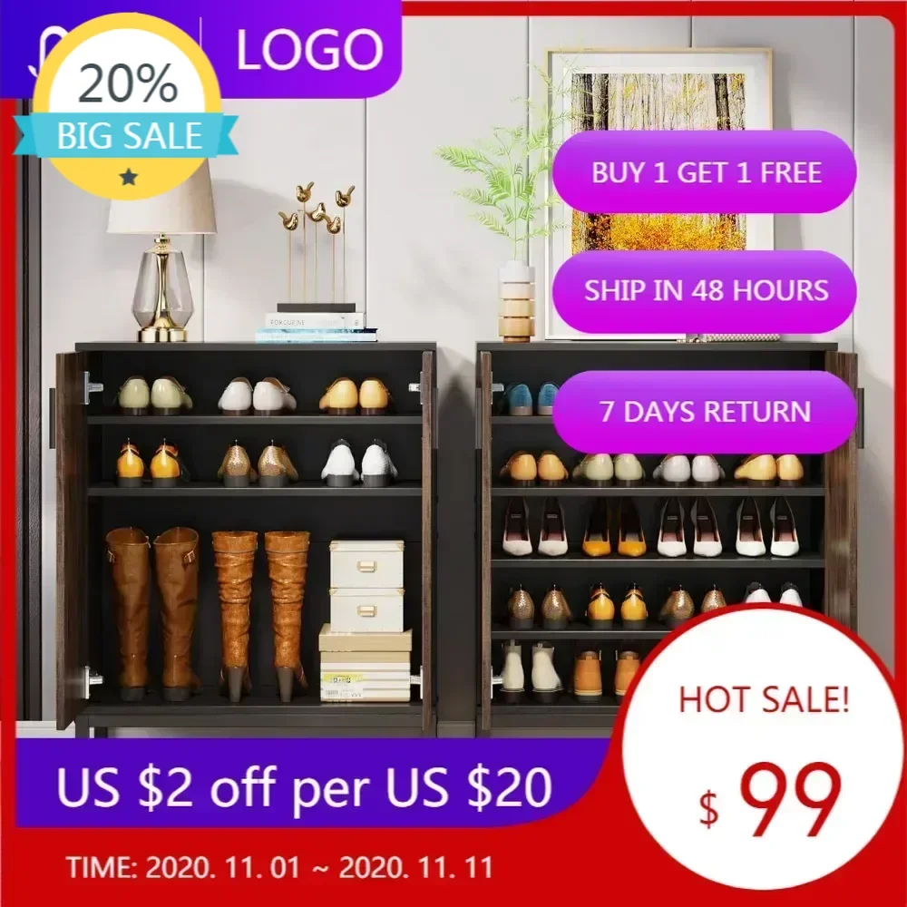 

Бестселлер: Шкаф для обуви LITTLE TREE с дверцами, на 20 пар, современный органайзер для хранения обуви в прихожей