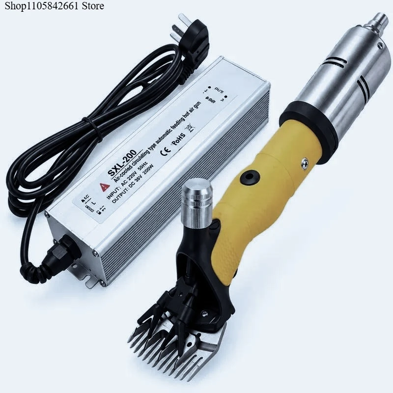 Portable Low Voltage Electric Goat & Sheep Shearing Clipper, Alloy Steel Blade Livestock Wool Shears with Multi-Plug Option