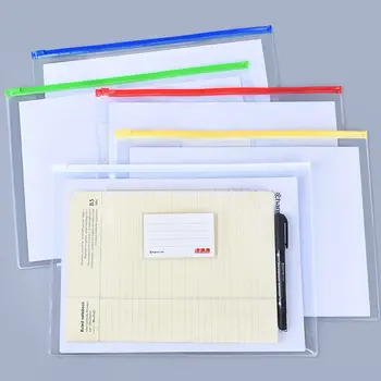 Impermeabile A3 IN PVC Trasparente Sacchetto Della Chiusura Lampo Sacchetto di A5/A4 Borsa per Documenti Chiaro Sacchetto di File