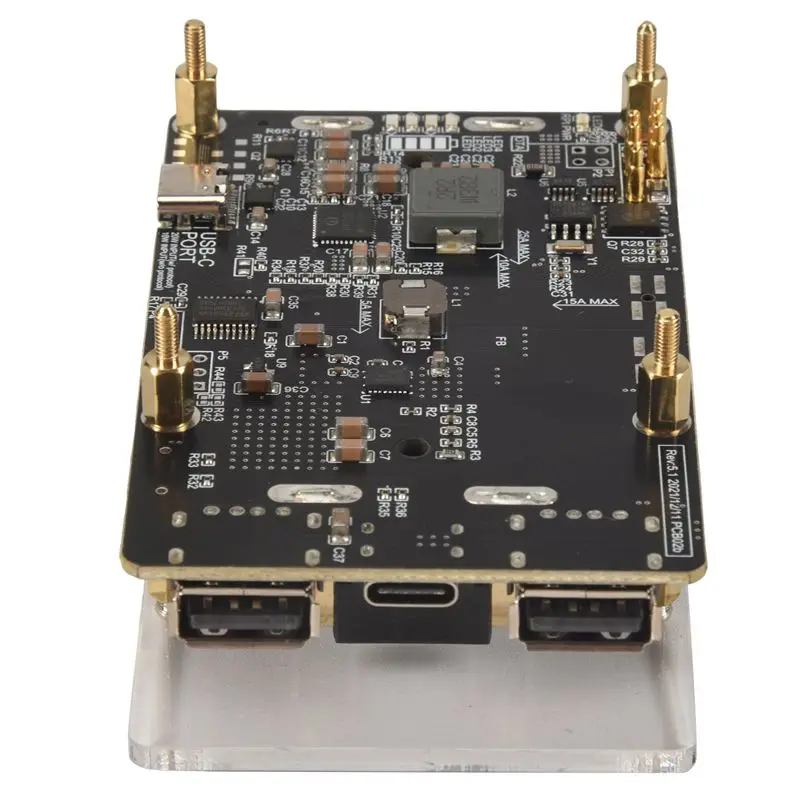 DT51 UPS Power Supply HAT for Raspberry Pi 4 3B+ 3B, 18650 Backup Battery Module Expansion Board with Fast Charge Protection