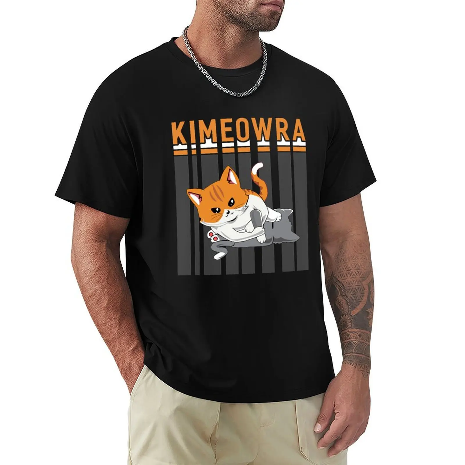 Funny Jiu Jitsu Kimura Kimeowra Cat T-Shirt Urban Style Print T-Shirt