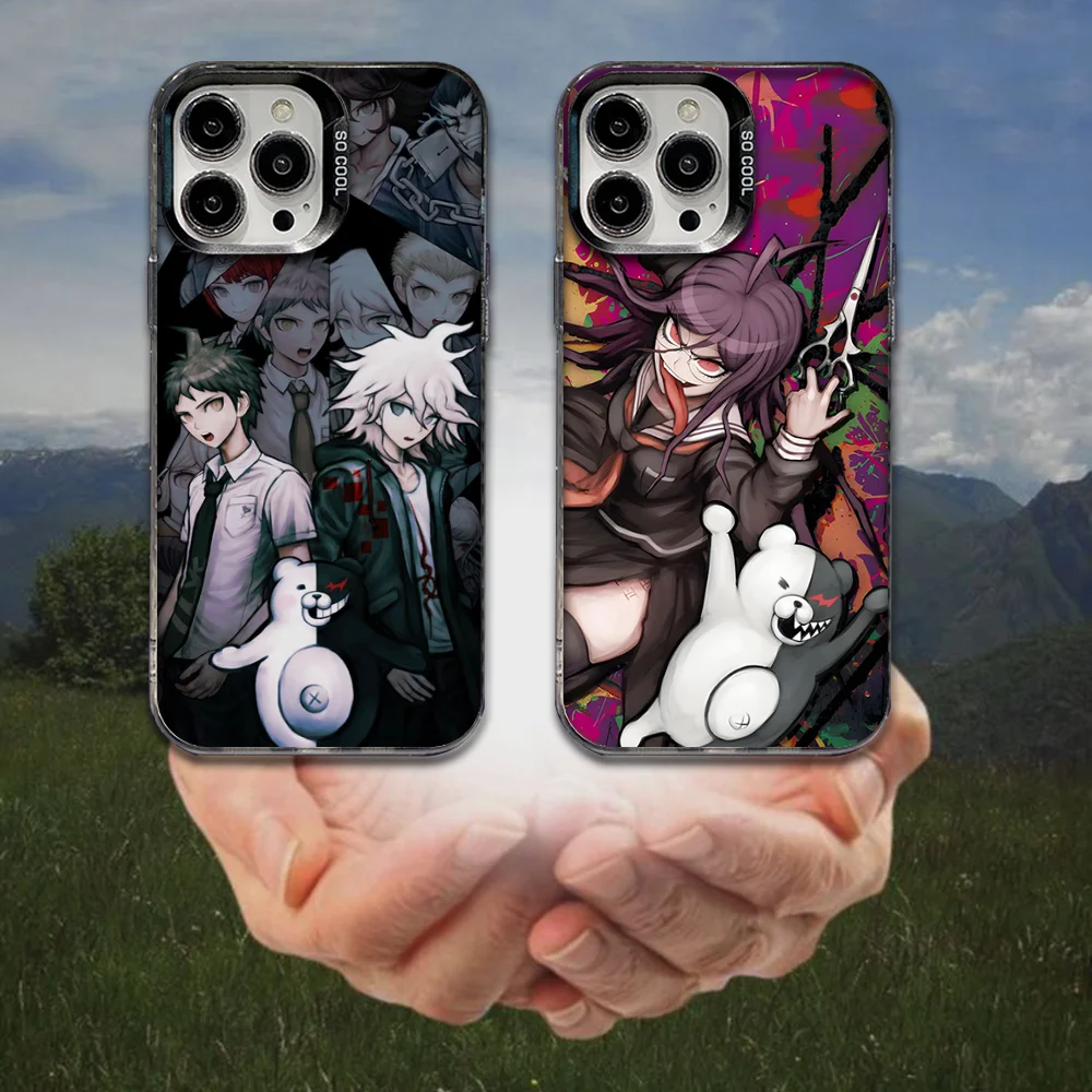 

D-DanganronpaS Game Phone Case For iPhone 16,15,14,13,12,11,8,7,Pro,Max,Plus,Mini,XS,SE Anti Fall Black Matte Hard