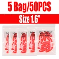50 piezas rojas talla 10