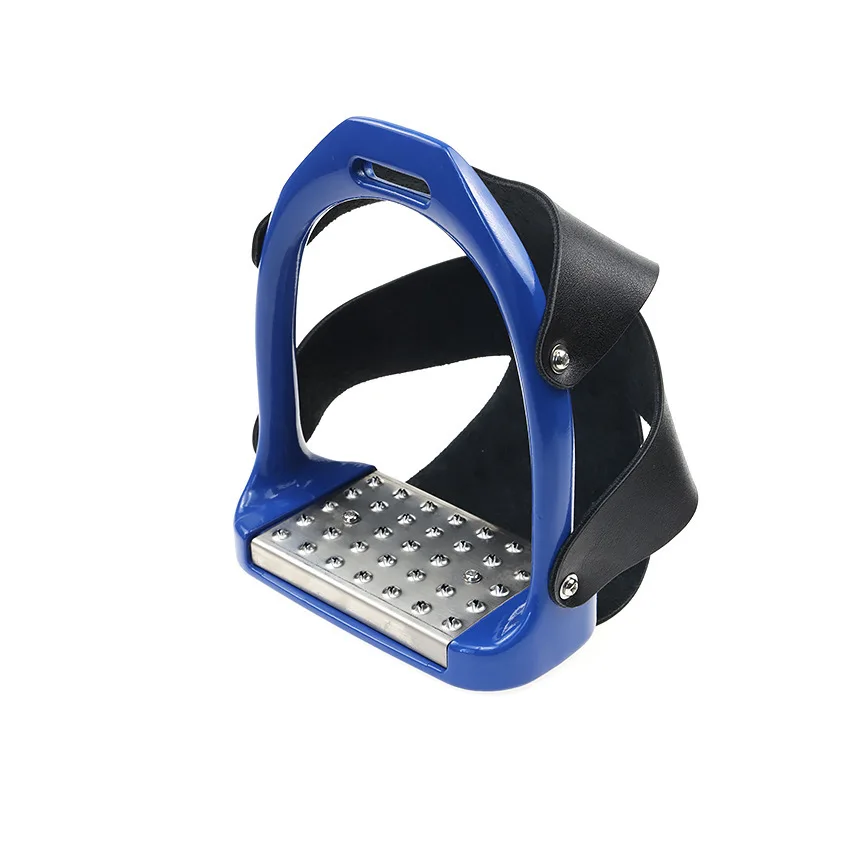 

Painted Western Aluminum Stirrups, Stainless Steel Non-Slip Pedal + PU Guard