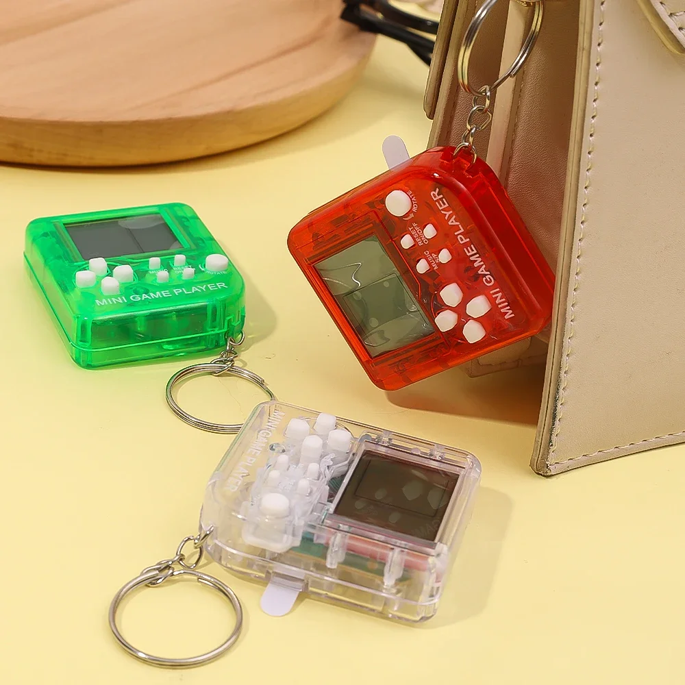 Mini Classic Video Game Machine Keychain Alloy Games Keyrings Souvenir Handbag Key Chains Keyring Jewelry Accessories Gifts