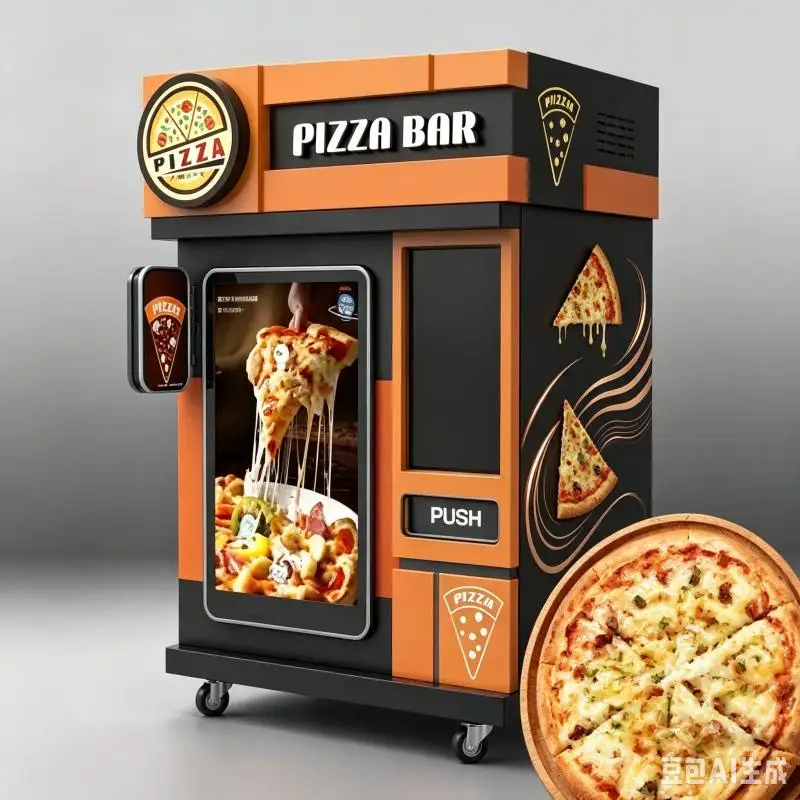 Pizza Vending Machine Customized Intelligent Hot Food Kiosk Automatic Fresh Pizza Baking System