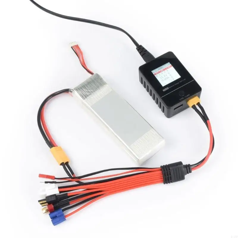 E1PF Multiinterface XT60からFataba EC3スプリッターワイヤーアダプターリモートモデル用ドローンと高電力デバイス用