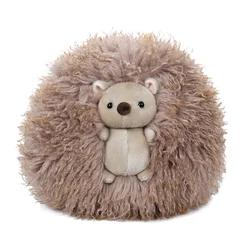 40cm Soft Fluffy Round Fat Panda Hedgehog Plushies Toy Cartoon Plush Stuffed Animals Pillow Doll Room Decor Kids Girls Gift