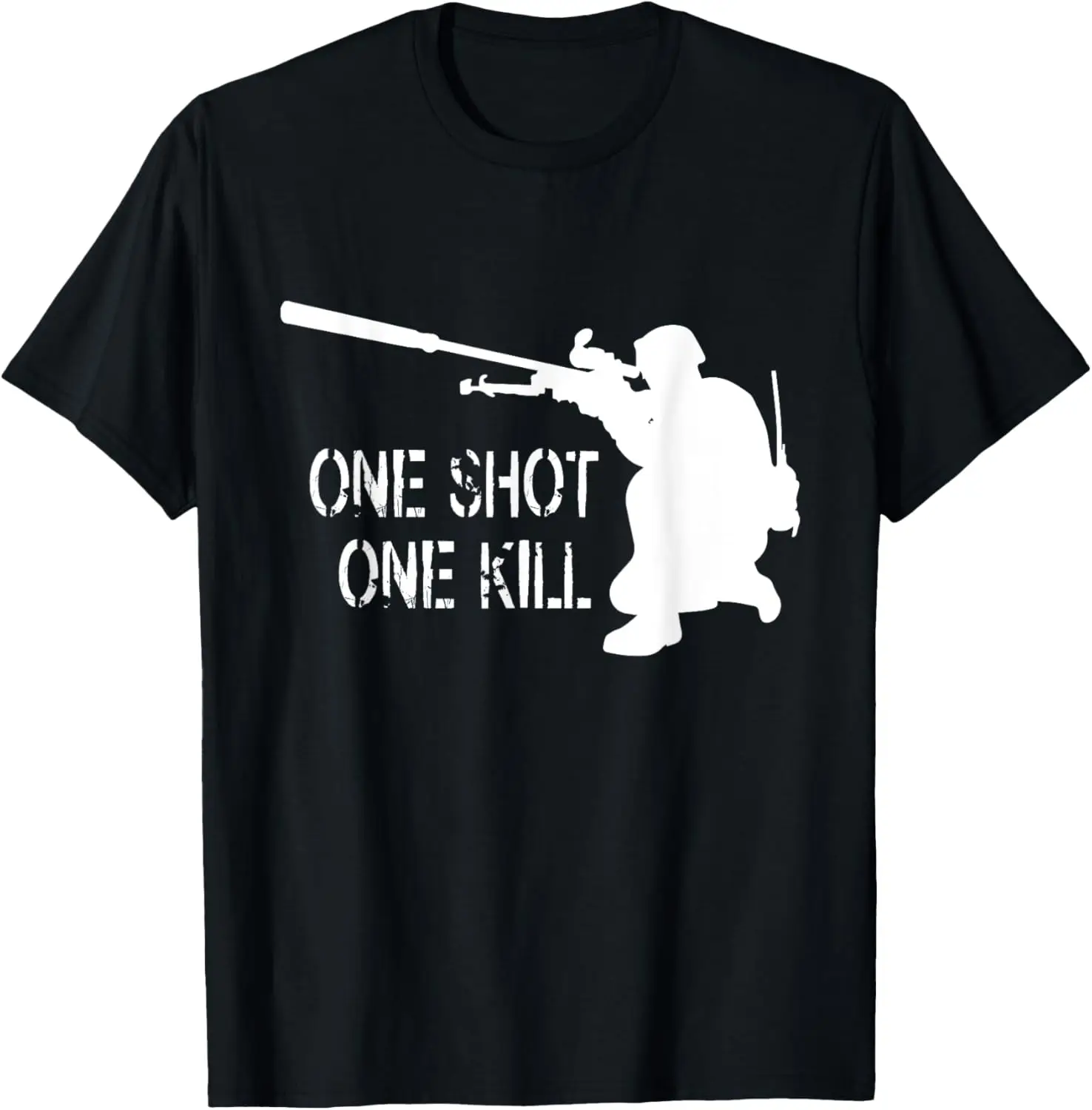 

Sniper - One Shot One Kill Men T Shirt Short Sleeve Casual 100% Cotton Shirt