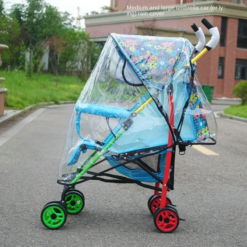 Stroller Rain Cover Stroller Rain Cover Stroller Windproof Cover Windshield with Zipper Rain Cover Poncho