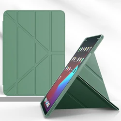 Funda de cuero para iPad, cubierta de silicona para iPad Mini 6, 5, 4, Air 3, 2022, 10,2, 8, 9, 7, 6, 6. ª generación, 10,9, 11 Pro 13, 2024