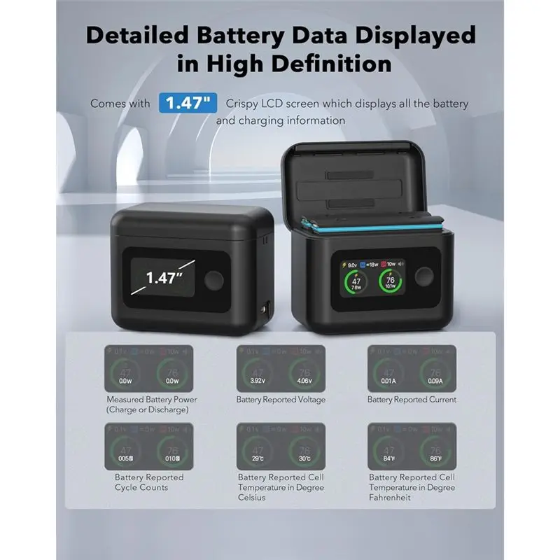 ABGI Battery for X5 27W Dual Channel Fast Charging Box Smart Case