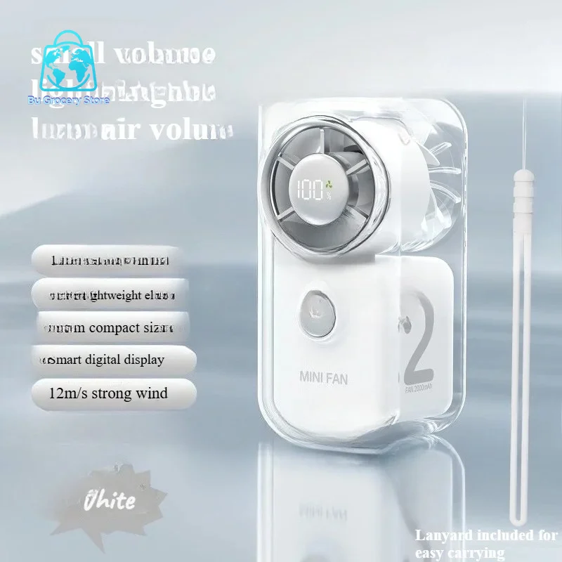 Portable mini fan | silent | long battery life/mini handheld fan, portable USB charging pocket fan, 5-speed silent cooling fan