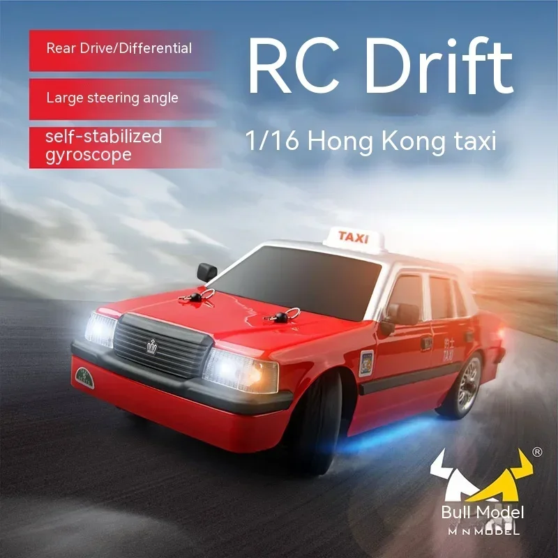 

Полноразмерная модель автомобиля Mn38 1/16 Rc Drift Remote Control Hongkong Taxi 2, высокоскоростной сигнал движения, Радиоуправляемый дрифтовый автомобиль, детская игрушка, подарок