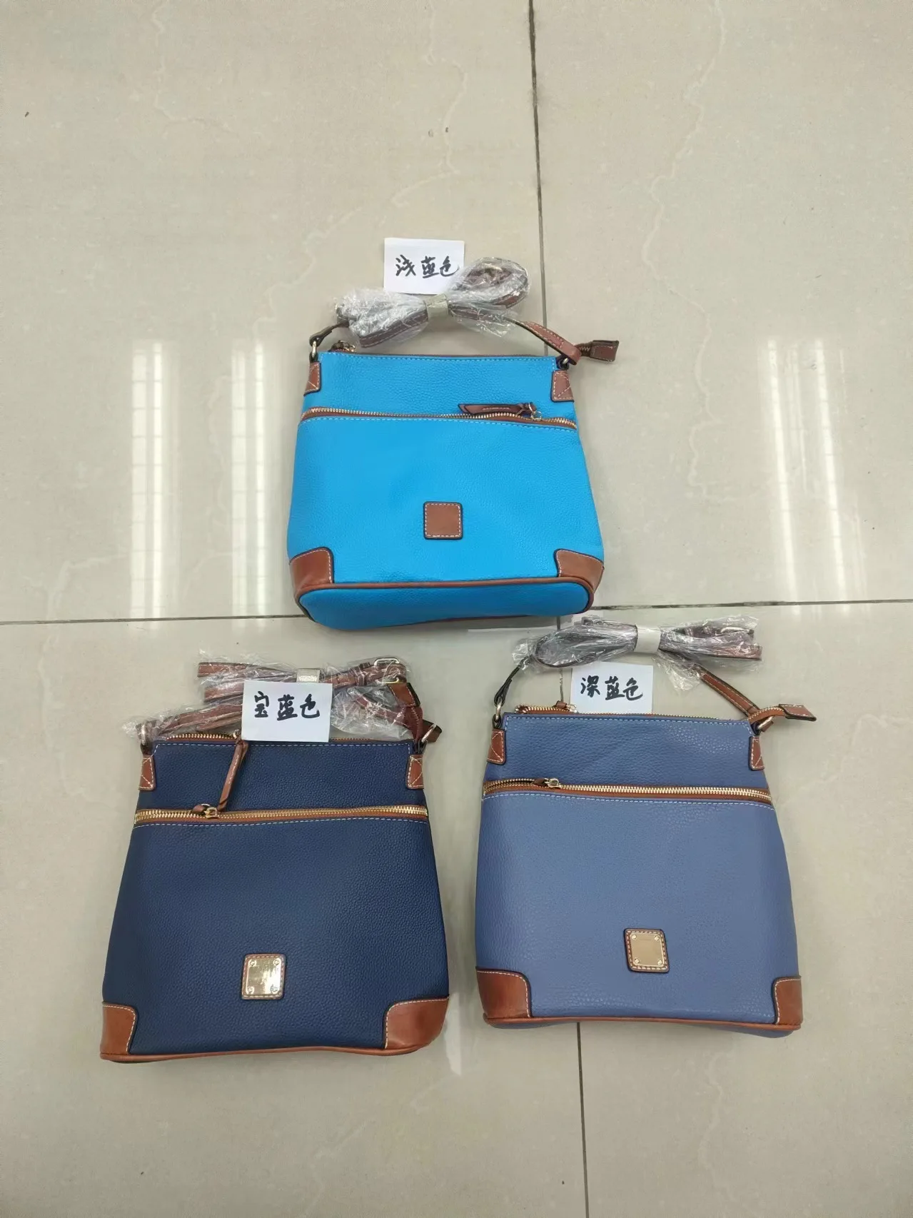 

European and American Retro Pebble Lychee Particle Texture Messenger Bag Multi-color Women's Bags Multi-color 2025 Cross-border