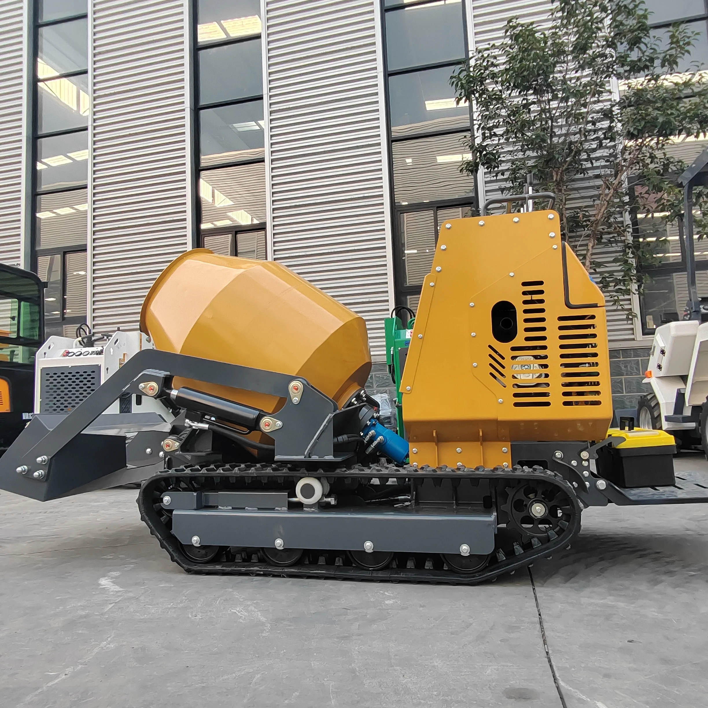 طبلة التحميل الذاتي خلاط الخرسانة الذاتي تحميل آلة خلط الخرسانة المتنقلة خلاط الاسمنت الصغير الناقل #3