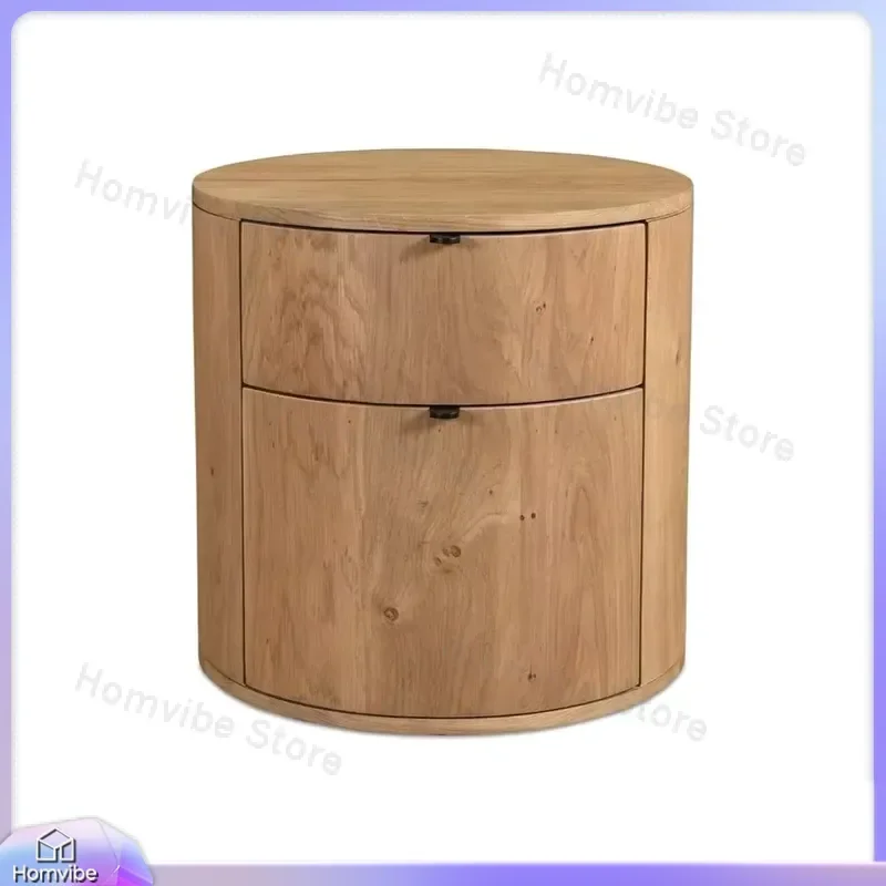 2 Door Mango Wood Bedside Table for Bedroom Living Room Dining Room Workshop School Hospital Side Table Nightstand Storage