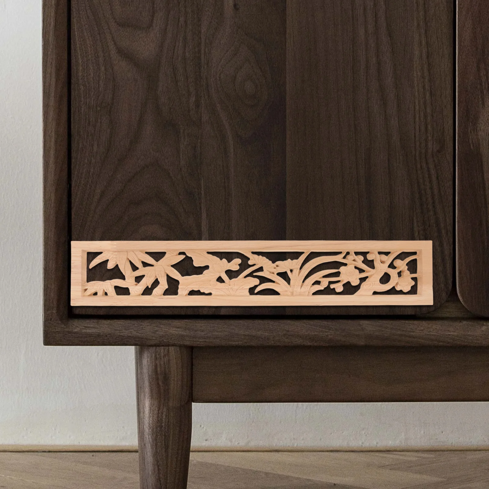 

Chinese Wood Carved Onlay Appliques For Bed Cabinet Cupboard Corner Diy Unpainted Solid Wood Nightstand Handicraft Sewing