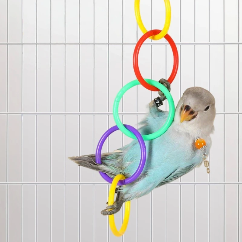 1Pc Parrot Ring Toy…