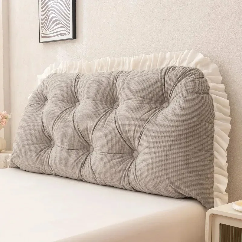 Princess Style Lace Dormitory Back Cushion Universal Anti Collision Bedside Decoration Backrest Soft Tatami Headboard Cushions