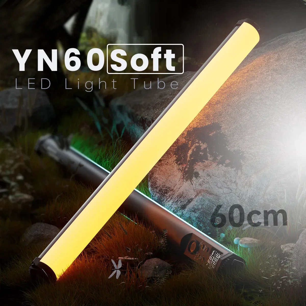 

YONGNUO YN60Soft 60Soft Tube Light RGB Color Photography Light Handheld Light Stick With APP Remote Control For Video Movie Vlog