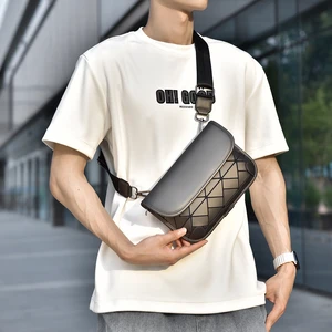 Leather shoulder bag for men, messenger bag, kurt geiger, messenger bag, luxury fashion designer 6 Main Sales Kurt Geiger Bolsa - №5