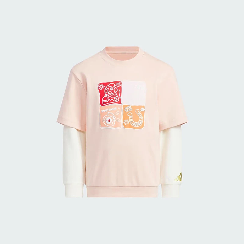 Camiseta Adidas LKNLSTOP original para niños, informal, de manga larga, para el campus, KV6981
