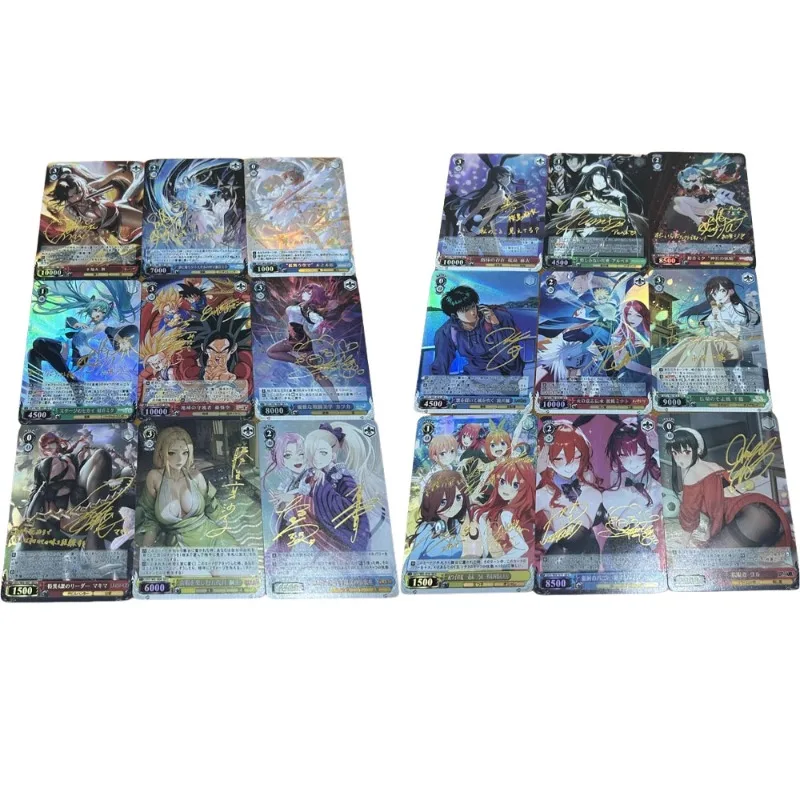 DIY WS Hot Stamping Signature Color Flash Card Anime Characters Series Anime Peripheral Game Collection Card Holiday Gift