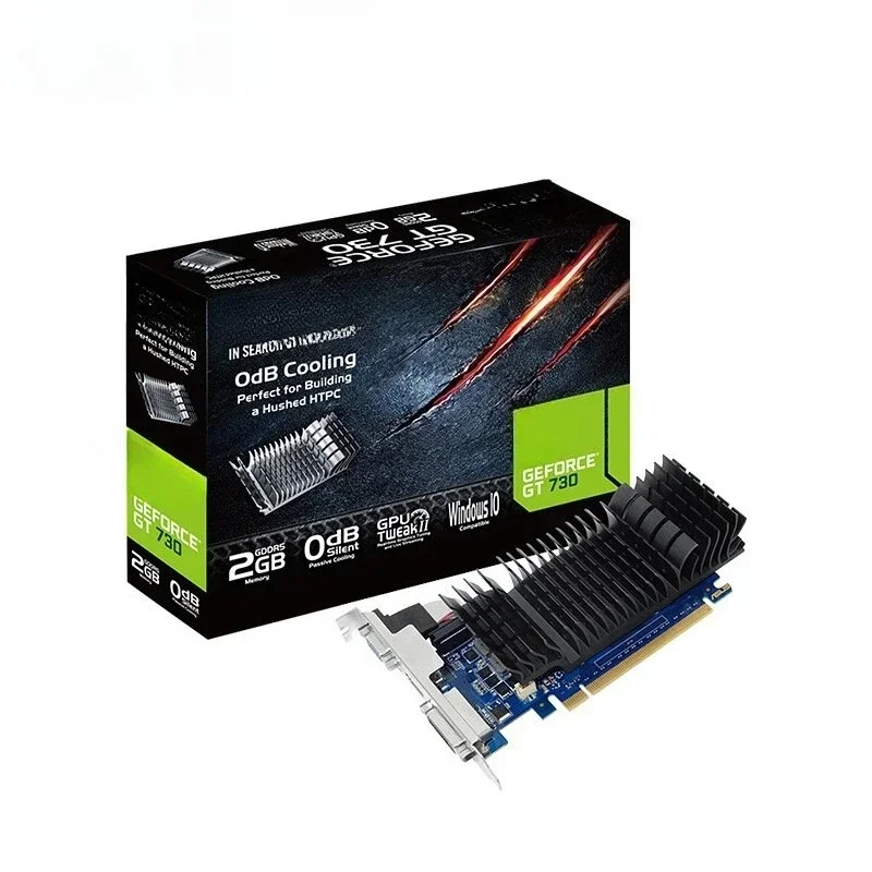 For ASUS GeForce GT730-SL-2GD5-BRK Desktop Computer Home Entertainment Discrete Graphics Card