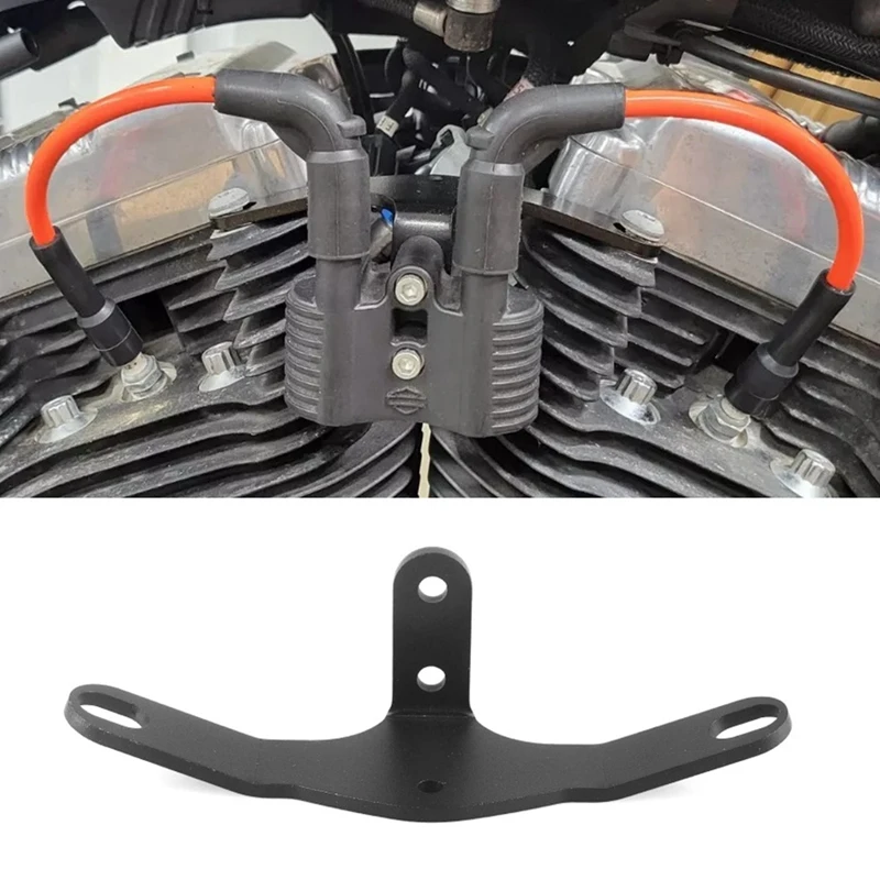 Motorcycle Coil Ignition Relocation Side Bracket For  Sportster XL883 XL1200 48 72 2007-2023-A99F