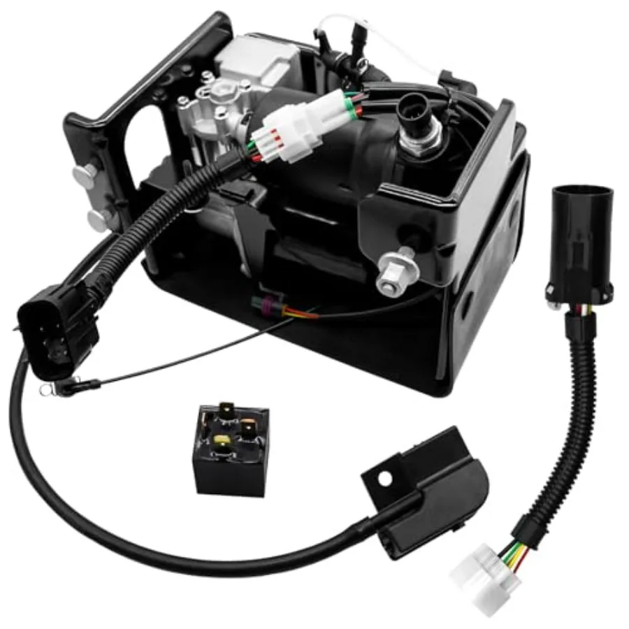 

Air Ride Suspension Compressor Pump for Cadillac Escalade ESV, Chevy Suburban Tahoe, GMC Yukon XL 2015-2020; aluminum housing,
