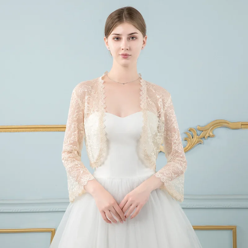 女性のためのお祝いのピンクのレースの衣服,儀式,結婚式のコートのジャケット