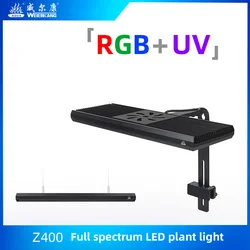 WEEK AQUA Z400 PRO Full Spectrum LED Aquarium Light APP Control Dimmable Plants Growing Light for Coral Freshwater pecera