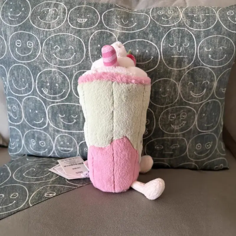 Jc Cute Strawberry Matcha Latte Milk Tea Modeling Stuffed Plush Toys Coffee Shop Home Furnishings Ornament Surprise Gifts view 4