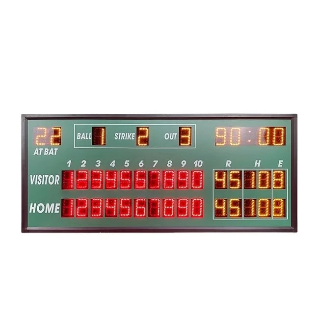Mini Electronic Sport Gametime Display Outdoor Play Sports Scoreboard Led Scoreboard Led Baseball Scoreboards for Sale